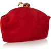 Marni Hornembellished Suede Clutch in Red - Lyst