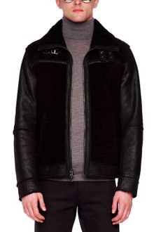 Michael Kors Shearling Racer Jacket - Lyst