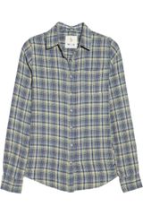 MiH Jeans Plaid Cotton Shirt