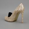 Stella Mccartney Glitter Pump in Silver (gold) - Lyst
