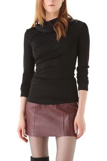 T By Alexander Wang Hooded Drape Top - Lyst