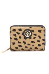 Tory Burch Robinson Haircalf Zip Coin Case