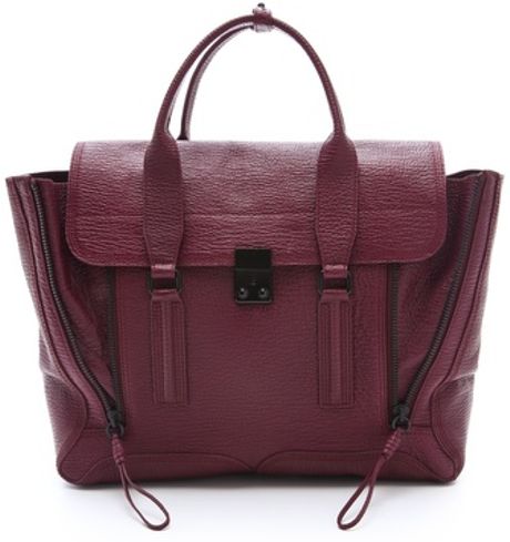 3.1 Phillip Lim Pashli Satchel in Purple (aubergine) - Lyst