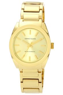 Anne Klein Womens Gold Tone Adjustable Bracelet 32mm Ak - Lyst