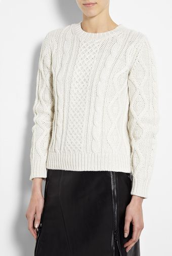 A.P.C. Aran Knit Jumper - Lyst