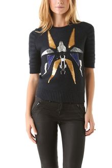 Cut25 By Yigal Azrouël Embellished Sweater - Lyst