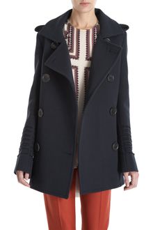 Derek Lam Embroidered Sleeve Peacoat - Lyst