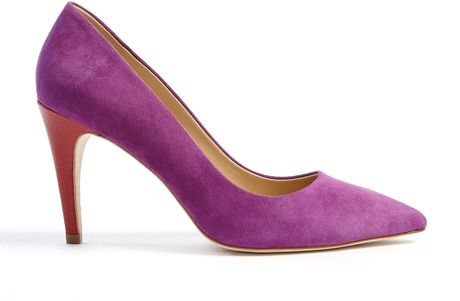 Diane Von Furstenberg Anette High Pointed Court Shoe in Purple - Lyst
