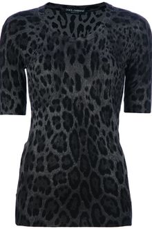 Dolce & Gabbana Leopard Print Top - Lyst