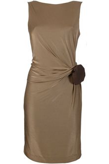 Gucci Draped Sleeveless Dress - Lyst