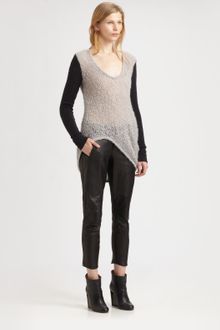 Helmut Lang Plaited Boucle Sweater - Lyst