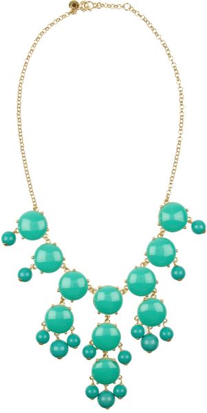 J.crew Bubble 18Karat GoldPlated Resin Necklace in Blue (gold) - Lyst