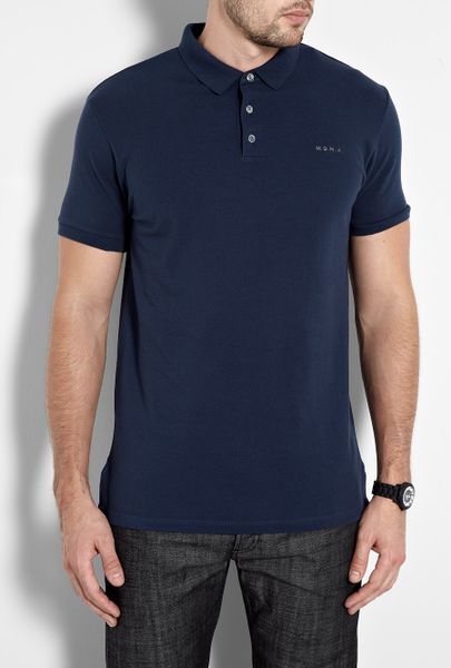 Marc By Marc Jacobs Prussian Blue Logo Polo Shirt in Blue for Men | Lyst