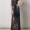 Marios Schwab The Gloria Full Length Dress in Black - Lyst
