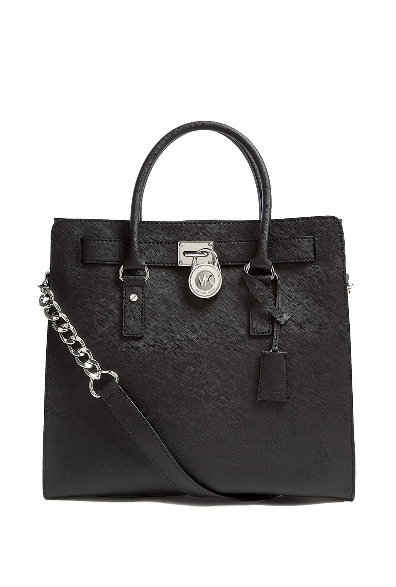 Michael Michael Kors Black Large Hamilton North South Tote in Black