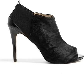 Michael by Michael Kors Genivee Haircalf Peeptoe Bootie - Lyst