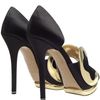 Nicholas Kirkwood Silksatin Dorsay Pumps with Mask Front in Black - Lyst
