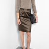 Moschino Cheap & Chic Lace Insert Wool Knit in Gray - Lyst