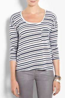 Splendid Striped Long Sleeve T-shirt - Lyst