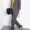 Vanessa Bruno Crepe Satin Tuxedo Trousers in Gray - Lyst