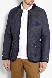 Vivienne Westwood Anglomania Washed Quilted Denim Hunting Jacket - Lyst