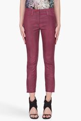 3.1 Phillip Lim Burgundy Leather Jodphur Pants