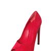 Alexander Mcqueen 130mm Suede Open Toe Pumps in Red (cherry) - Lyst