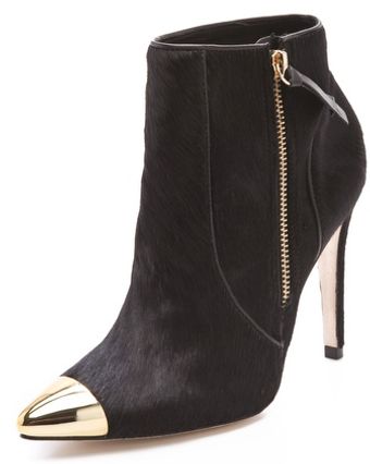 Alice + Olivia Donnie Haircalf Booties - Lyst