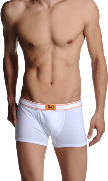D&g Boxer in White for Men (orange) - Lyst