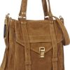 Proenza Schouler Ps1 Suede Tote in Brown (tobacco) - Lyst