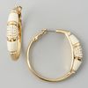 Rachel Zoe Paveresin Hoop Earrings  in White (ivory) - Lyst