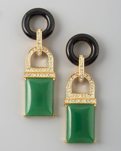 Rachel Zoe Drop Earrings  in Green (jade) - Lyst