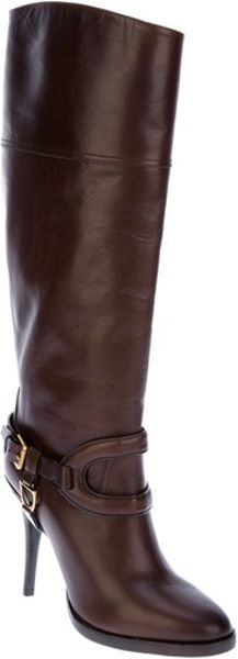 Ralph Lauren Knee High Boot in Brown - Lyst
