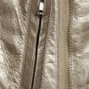 Rick Owens Classic Metallic Texturedleather Biker Jacket in Gold - Lyst