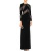 Valentino Velvet Gown with Lace Paneled Bodice in Black - Lyst