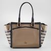 Christian Louboutin Farida Twotone Bowler in Brown (taupe black) - Lyst