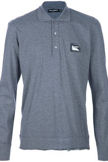 Dolce & Gabbana Long Sleeve Polo Shirt - Lyst
