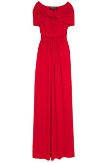 Giambattista Valli Drape Shoulder Jersey Gown - Lyst