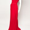 Giambattista Valli Drape Shoulder Jersey Gown in Red - Lyst
