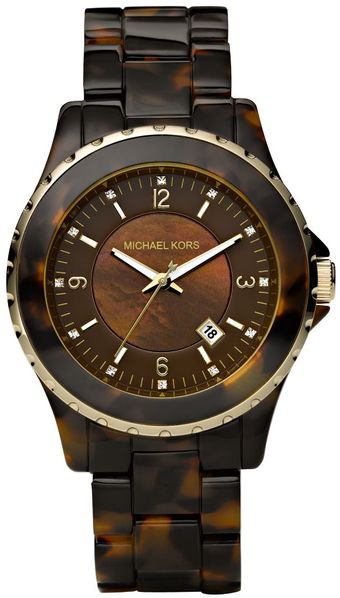 Michael Kors Womens Brown Tortoise Acetate Bracelet  - Lyst