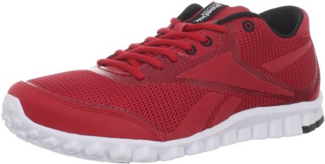 best running shoes large men
 on Reebok Realflex Optimal 30 Running Shoe in Red for Men (excellent red ...