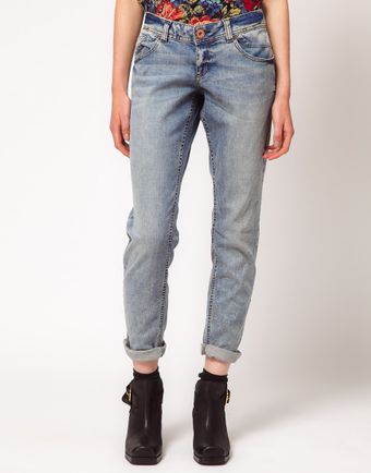 River Island Light Wash Boyfriend Jean - Lyst