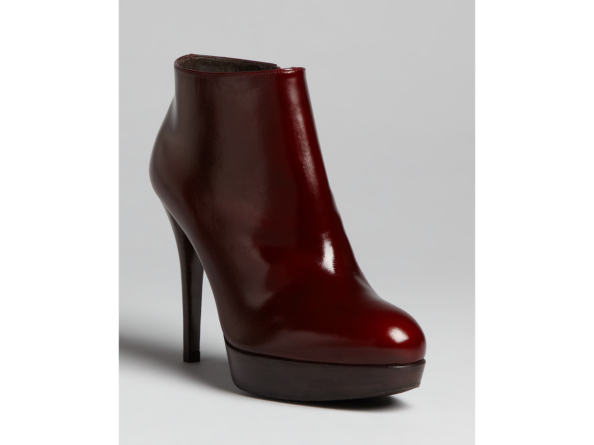 Stuart Weitzman Platform Booties Gran High Heel in Black (merlot) Lyst