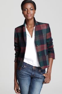 Theory Blazer Nillian Invictus Plaid - Lyst