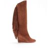 Christian Louboutin Pouliche Suede Boots with Fringed Trim in Brown (cocoa) - Lyst