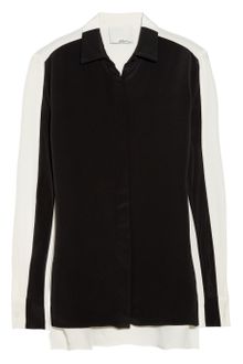 3.1 Phillip Lim Twotone Silk Crepe De Chine Shirt - Lyst