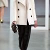 Derek Lam Woolblend Peacoat in White - Lyst