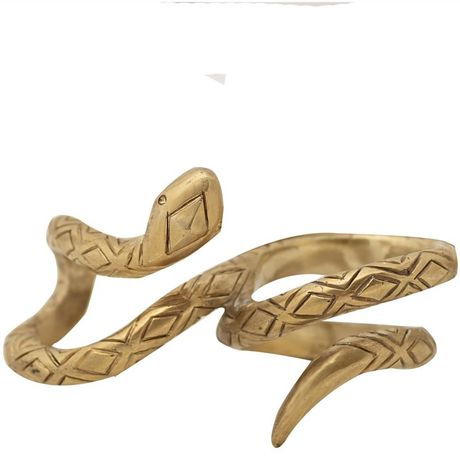 House Of Harlow Wrap Snake Ring in Gold - Lyst