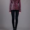 Mcq By Alexander Mcqueen Biker Jacket in Purple (oxblood) - Lyst