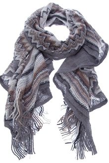 Missoni Stripe and Zigzag Scarf - Lyst